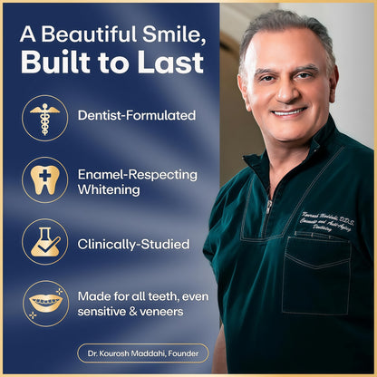 Lumineux Teeth Whitening Strips, Peroxide Free, 21 Treatments (3 Months)